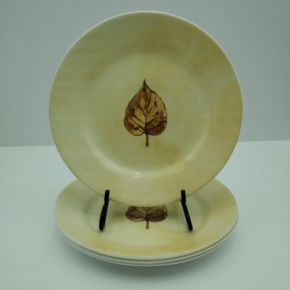 Corelle Tanglewood Salad Plates Corning Leaf Luncheon Plates - Picture 1 of 6